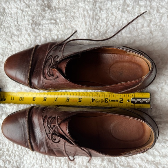 Madewell English Saddle Brown Leather Cap Toe Lace-Up Oxfords – Women’s (Size 9) - Picture 7 of 13